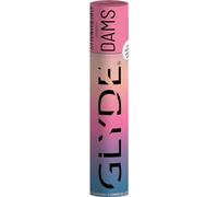 Glyde Dams Strawberry - 4 Latex Protective Wipes - Pink Coloured - Lick Cloths with Strawberry Fragrance, pink, 25cm x 15cm