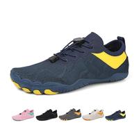 Glyde-Haven Barefoot Shoes for Women Men,Glydefootwear,Summer Wide Toe Non-Slip Barefoot Shoes,All-Day Comfort(Blue,7 UK)