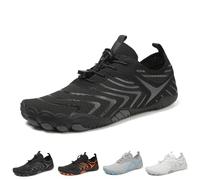 Glyde-Haven Barefoot Shoes for Women Men,Glydefootwear,Summer Wide Toe Non-Slip Barefoot Shoes,All-Day Comfort(Black a,7.5 UK)