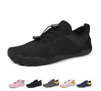 Glyde-Haven Barefoot Shoes for Women Men,Glydefootwear,Summer Wide Toe Non-Slip Barefoot Shoes,All-Day Comfort(Black b,5.5 UK)