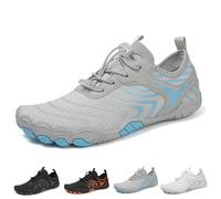 Glyde-Haven Barefoot Shoes for Women Men,Glydefootwear,Summer Wide Toe Non-Slip Barefoot Shoes,All-Day Comfort(Grey,6.5 UK)