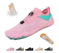 Glyde-Haven Barefoot Shoes for Women Men, Glydefootwear Wide Toe Non-Slip Barefoot Shoes, All Day Comfort Breathable Soft Lightweight Water Shoe(Pink,36 EU)