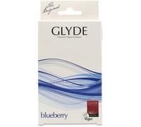 Glyde Ultra Blueberry Flavour Vegan Condoms 10 Pack