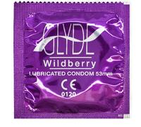 Glyde Wildberry Flavour Vegan Condoms 100 Bulk Pack
