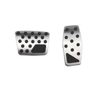 GLYGLY Car Pedal Cover for Fiat 500 X 500X 2015-2020, Anti-Slip No Drilling Accelerator And Brake Foot Pedals Footrest Modified Gas Brake Pad Clutch,At Without Rest