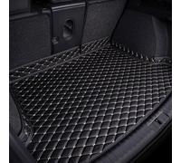 GLYGLY Car Trunk Mat for Subaru Outback 2010-2014(No sound on the right), Car Leather Boot Liner Mats Tailored Leather Boot Liner Rear Trunk Cargo Tray Liners Protector Pad,B/Black-beige