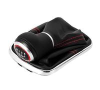 GLYGLY Manual Gear Shift Knob for VW GOLF 4 1998-2004, Car Transmission Shifter Lever Replacement, Racing Style Ergonomic Design Interior Upgrade,Red line- 6-speed