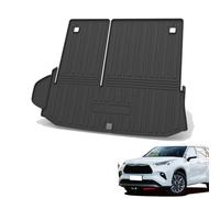 GLYGLY TPE Trunk Liner Cargo Tray for Toyota Highlander 7-seater Hybrid 2022, Custom Fit Floor Liners and Cargo Mat Rear Boot Mat All-Weather Accessories,no speaker on the left side of the trunk