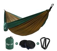 Glymnis Camping Hammock 300 X 200cm for 2 Person Nylon Lightweight Portable Double Hammock with Straps for Camping Backpacking Beach Garden