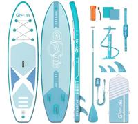 Glymnis Inflatable Stand Up Paddle Board 10'6" with Adjustable Paddle, Pump, Backpack
