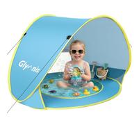 Glymnis Pop Up Baby Beach Tent with Pool, UPF 50+ UV Protection Sun Tent