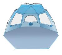 Glymnis Pop Up Beach Tent Large for 4-6 Person, Instant Pop Up Automatic Beach Tent UV Protection Sun Shelter, Easy Setup Umbrella Tent for Family Picnic