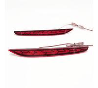 Glymzo Rear Light Tail 1 Set Car Rear Bumper Reflector Lights for Hyundai Xcent I10 2018 2019 2020 Driving Brake Turn Singal Tail Lamps 12V Red(3 Functions)