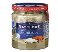 Glyngore Marinerede Sild | Traditional Danish Marinated Herring 350g | Authentic Scandinavian-style marinated sild made in Denmark. Rich, tangy flavor; ready to serve straight from the jar.