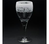 Glyptic Glass Art Farm Animals Crystal Wine Glass - Hand Etched/Engraved Gift