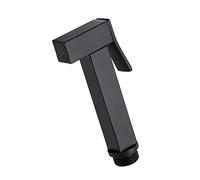 GLYYR Handheld Bidet Sprayer for Toilet, Brass Portable Cloth Diaper Sprayer Square Bathroom Bidet Sprayer Kit for Personal Hygiene, Bathing Pet,Black