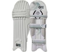 GM 202 Cricket Batting Pads | Traditional Cotton & Cane | Extra Small Junior Ambidextrous - 11.75" Top Instep to Middle of Knee | Approx 1.20 kg per Pair | 1 Pair | White | Gunn & Moore