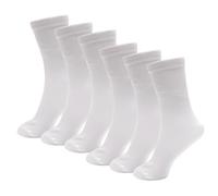GM Apparel 6-Pack Cotton-Rich Ankle Socks for Kids - Soft, Breathable, and Ideal for Back to School - Available in 3 Sizes (3-6 Years, WHITE)