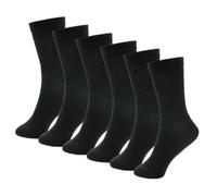 GM Apparel 6-Pack Cotton-Rich Ankle Socks for Kids - Soft, Breathable, and Ideal for Back to School - Available in 3 Sizes (3-6 Years, BLACK)