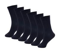 GM Apparel 6-Pack Cotton-Rich Ankle Socks for Kids - Soft, Breathable, and Ideal for Back to School - Available in 3 Sizes (3-6 Years, NAVY)
