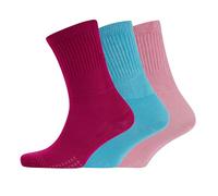 GM Apparel 6 Pairs Ladies Bamboo Diabetic Extra Wide - Non-Elasticated Socks with Hand Linked Toe - UK 4-8 (Assorted)