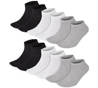 GM Apparel Trainer Socks 12 Pairs Mens Ankle Sport Socks Low Cut Nonslip Cotton Breathable Athletic Running Socks - UK Size: 6-11 (Assorted)