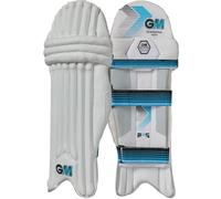 GM | Ben Stokes Diamond 404 Cricket Batting Pads | Traditional Cotton & Cane | Adult Left Handed - 18" From Top of Instep to Middle of Knee | Approx 1.95 kg per Pair | 1 Pair | White | Gunn & Moore