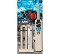 GM | Ben Stokes Diamond Endorsed Mini Cricket Set | 1 x Small Diamond Bat, 1 x Soft Mini Red Tennis Ball, 1 Fixed Stumps & 1 Bail on Base | Suitable for Toddlers | Gunn & Moore
