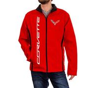 GM Chevrolet Unisex Bonded All-Season Jacket (Corvette (Red), X-Large)