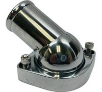 GM Chevy LS Engines LS1 LS2 LS3 LS6 LS7 Billet Polished Aluminum Thermostat Housing 45° Degree Swivel Water Neck SWIVEL Hot Rod Street Rod Chevrolet Rat Rod Truck