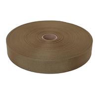 GM CLIMBING MIL-W-17337 Nylon Webbing Flat MilSpecs 1200Lbs for Tactical Goods, Backpack Straps, Loops, Slings, PALS MOLLE Webbing Adapter 1 inch x 30Ft / 10 Yards Coyote Brown