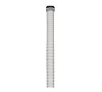 Gunn & Moore GM Cricket Bat Grips | DYNAMIC | Soft Feel Premium Rubber for Secure Bottom Hand Hold | Suitable for Virtually All Handle Sizes - 12" Long | 12 Pack | White with Black & Silver Hoops