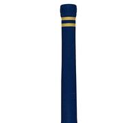 GM | Cricket Bat Grips | Pro-Lite Brava | Premium Rubber | Suitable for Virtually All Bats | Full Size - 12 Inches | 12 Grips | White, Blue & Gold | Gunn & Moore