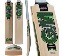 Gunn & Moore GM Cricket Bat, Verva 404, Seasoned Bleached Grade 3 English Willow, DXM, ToeTek and NOW, Size 5 Suitable for Players 150-157cm, 4 ft 11 inch, 5 ft 2 inch