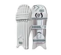 GM | Cricket Batting Pads | 808 | Traditional Cotton & Cane | Youths Left Handed - 14.75" | Approx Weight 1.58 kg | 1 Pair | White | Gunn & Moore