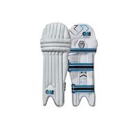 Gunn & Moore GM Cricket Batting Pads, Ben Stokes Diamond, High Density Foam & Reverse Cane, Youths Left Handed - 14.75", Approx Weight 1.58 kg, 1 Pair, White
