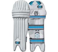 GM | Cricket Batting Pads | Ben Stokes Diamond | High Density Foam & Reverse Cane | Youths Right Handed | Approx 1.58 kg per Pair | 1 Pair | White | Gunn & Moore
