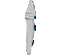 GM | Ben Stokes Diamond 404 Cricket Batting Pads | Traditional Cotton & Cane | Adult Right Handed - 18" From Top of Instep to Middle of Knee | Approx 1.95 kg per Pair | 1 Pair | White | Gunn & Moore