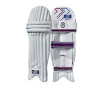 GM | Cricket Batting Pads | Mana Ambi | Traditional Cotton & Cane | Junior Ambidextrous - 13.75" | Approx Weight 1.39 kg | 1 Pair | White | Gunn & Moore
