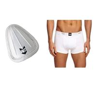 GM Cricket Boxer Short With Pouch Medium/Mens Padded Abdominal Guard 'Slip In'