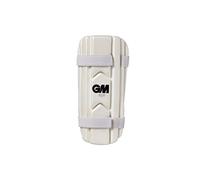 Gunn & Moore GM Cricket | Forearm Guard | 909 | Dual Layered High-Density Foam | Soft Elasticated Straps | White | Adult Ambidextrous
