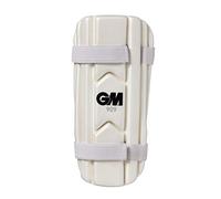 GM | Cricket | Forearm Guard | 909 | Dual Layered High-Density Foam | Soft Elasticated Straps | White | Junior Ambidextrous | Gunn & Moore