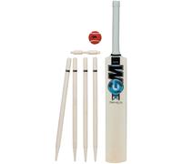 GM | Ben Stokes Diamond Endorsed Wooden Cricket Set | 1 x Diamond Bat, 1 x Soft Red Tennis Ball, 4 Stumps & 1 Bail | Carry Bag | Size 5 Suitable for Players 150-157cm / 4' 11" - 5' 2" | Gunn & Moore