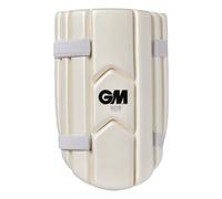 Gunn & Moore GM Cricket | Thigh Pad | 909 | Dual Layered High-Density Foam | Soft Elasticated Straps | White | Adult Ambidextrous