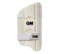 Gunn & Moore GM Cricket | Thigh Pad | Original | Dual Layered High-Density Foam | Soft Elasticated Straps | White | Adult Left Handed