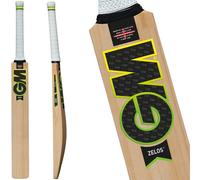 GM | Cricket Training Bat | Thin Narrow to Improve Technique & Accuracy | Zelos | Prime English Willow | Harrow Size Suitable for Players 163-168cm / 5' 4" - 5' 6" | Gunn & Moore