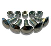 GM Front & Rear Chrome Bumper | Bolt & Nut Kit, Stainless Steel (3/8-16 x 1") FITS: General Motors | Chevrolet | Buick | Oldsmobile | Pontiac | Cadillac | GMC