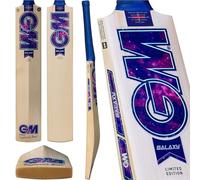 GM Galaxy 808 Cricket Bat 2026 - Prime English Willow, L555 Blade, Mid-High Swell Profile, Galaxy Grip, Size 6, Made in England by Gunn & Moore