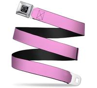 GM General Motors Belt, Seatbelt Buckle, Chevy Logo Lavender, Pink, 3.81 cm Wide