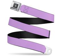 GM General Motors Belt, Seatbelt Buckle, GM Logo Lavender, Purple, 1.5" Wide - Fits Pant Size 32-52